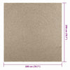 Matto ZIZUR beige 200x200 cm juuttityyli sisä- ja ulkokäyttöön