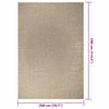 Matto ZIZUR beige 200x290 cm juuttityyli sisä- ja ulkokäyttöön