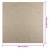 Matto ZIZUR beige 240x240 cm juuttityyli sisä- ja ulkokäyttöön