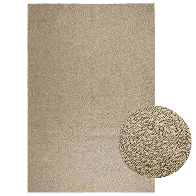 Matto ZIZUR beige 240x340 cm juuttityyli sisä- ja ulkokäyttöön