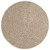 Matto ZIZUR beige Ø 90 cm juuttityyli sisä- ja ulkokäyttöön