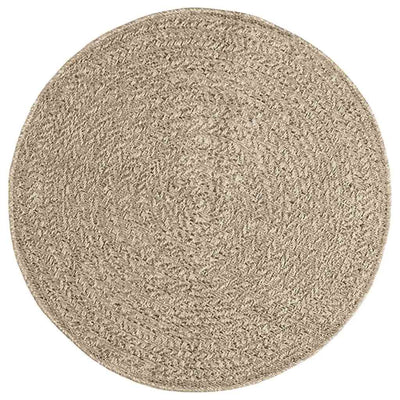 Matto ZIZUR beige Ø 90 cm juuttityyli sisä- ja ulkokäyttöön