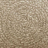 Matto ZIZUR beige Ø 90 cm juuttityyli sisä- ja ulkokäyttöön