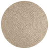 Matto ZIZUR beige Ø 120 cm juuttityyli sisä- ja ulkokäyttöön