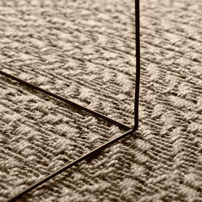 Matto ZIZUR beige Ø 120 cm juuttityyli sisä- ja ulkokäyttöön