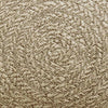 Matto ZIZUR beige Ø 120 cm juuttityyli sisä- ja ulkokäyttöön