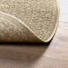 Matto ZIZUR beige Ø 120 cm juuttityyli sisä- ja ulkokäyttöön