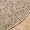 Matto ZIZUR beige Ø 160 cm juuttityyli sisä- ja ulkokäyttöön