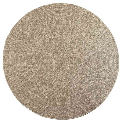 Matto ZIZUR beige Ø 200 cm juuttityyli sisä- ja ulkokäyttöön