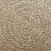 Matto ZIZUR beige Ø 200 cm juuttityyli sisä- ja ulkokäyttöön