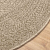 Matto ZIZUR beige Ø 200 cm juuttityyli sisä- ja ulkokäyttöön