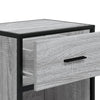 Harmaa yöpöydät Kispal 40x31x50cm (2 kpl sonoma puinen)