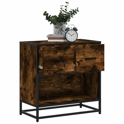 yökaappi savustettu tammi 60x31x60 cm tekninen puu ja metalli