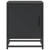 Musta yöpöydät Select 40x31x50cm (2 kpl puinen ja metalli)