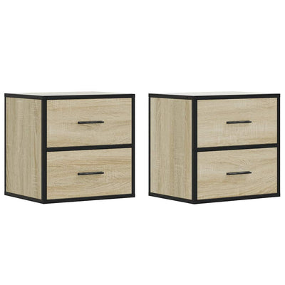 Seinäkaapit 2 kpl Sonoma Oak 40x31x39,5 cm