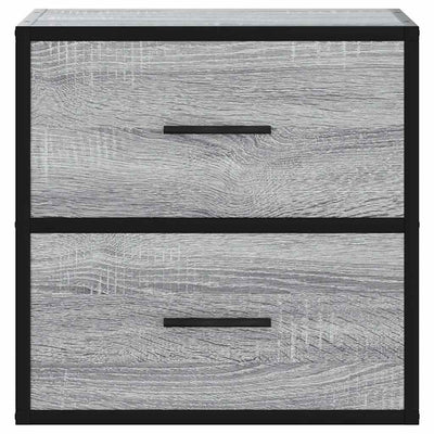 Seinäkaapit 2 kpl Harmaa Sonoma 40x31x39,5 cm