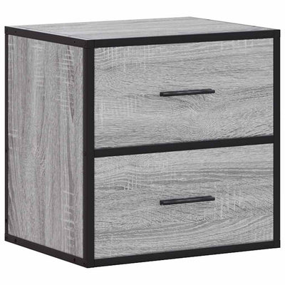 Seinäkaapit 2 kpl Harmaa Sonoma 40x31x39,5 cm