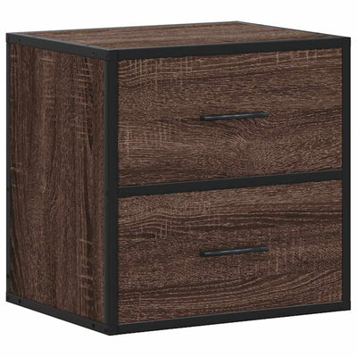 Seinäkaapit 2 kpl Ruskea Tammi 40x31x39,5 cm