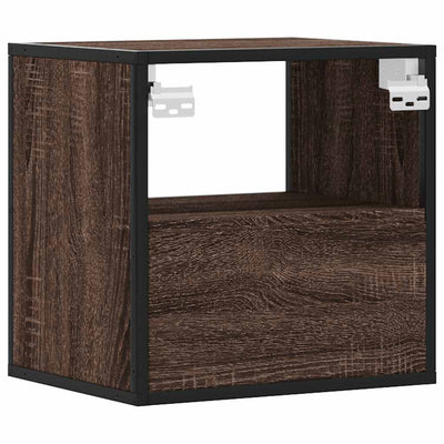 Seinäkaapit 2 kpl Ruskea Tammi 40x31x39,5 cm