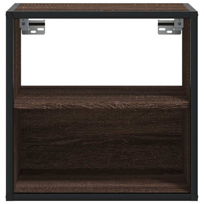 Seinäkaapit 2 kpl Ruskea Tammi 40x31x39,5 cm