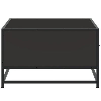 Sohvapöytä musta 90x57x35 cm tekninen puu ja metalli