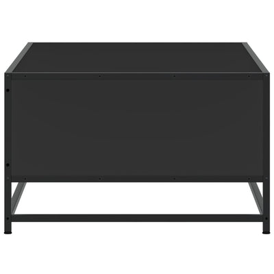 Sohvapöytä musta 100x57x35 cm tekninen puu ja metalli