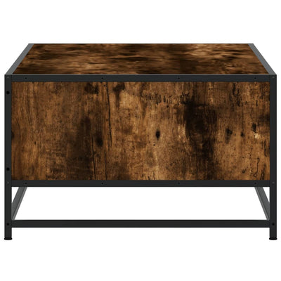 Sohvapöytä savutammi 100x57x35 cm tekninen puu ja metalli