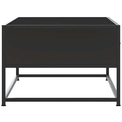 Sohvapöytä musta 100x50x35 cm tekninen puu ja metalli