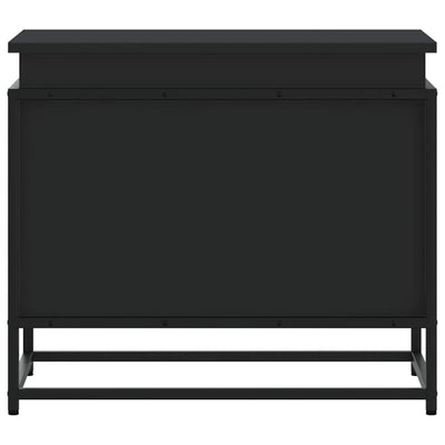 Musta säilytyslaatikko kannella Sinaie 60x40x51,5cm (puinen)