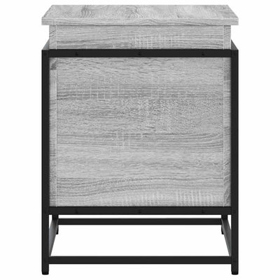 Harmaa säilytyslaatikko kannella Sinaie 60x40x51,5cm (puinen)