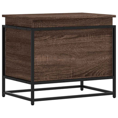 Ruskea säilytyslaatikko kannella Sinaie 60x40x51,5cm (puinen)