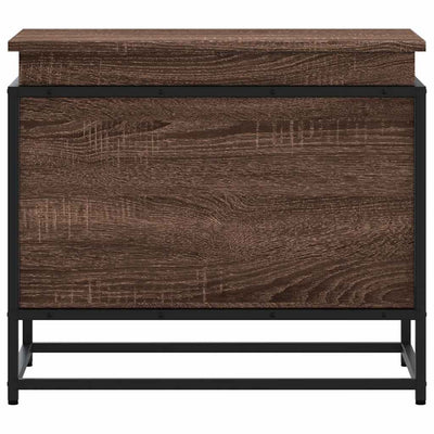 Ruskea säilytyslaatikko kannella Sinaie 60x40x51,5cm (puinen)