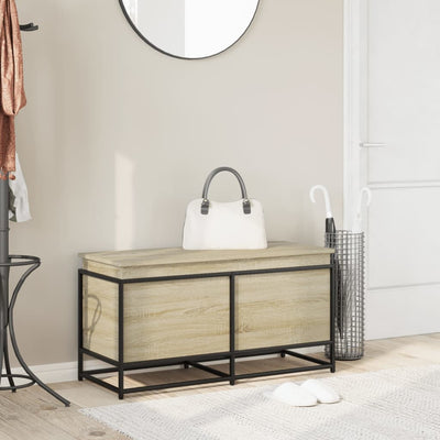 Säilytyslaatikko kannella sonoma Sinaie 100x40x51,5cm (puinen)