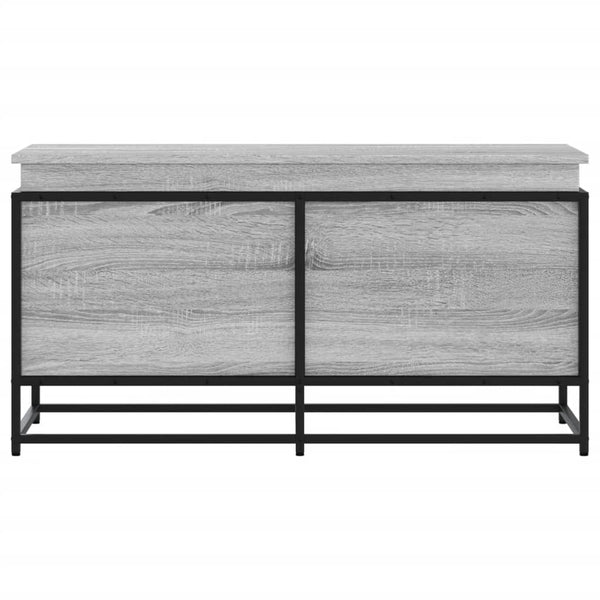 Säilytyslaatikko kannella harmaa 100x40x51,5 cm tekninen puu