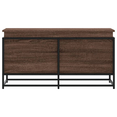 Ruskea säilytyslaatikko kannella Sinaie 100x40x51,5cm (puinen)