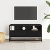 TV-kaappi Musta 80x34,5x40 cm suunniteltu puu ja metalli