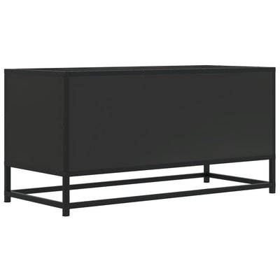 TV-kaappi Musta 80x34,5x40 cm suunniteltu puu ja metalli