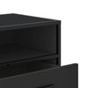 TV-kaappi Musta 80x34,5x40 cm suunniteltu puu ja metalli