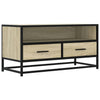TV-taso Sonoma-tammi 80x34,5x40 cm tekninen puu ja metalli