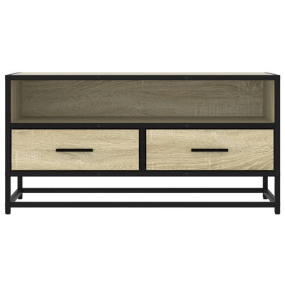 TV-taso Sonoma-tammi 80x34,5x40 cm tekninen puu ja metalli