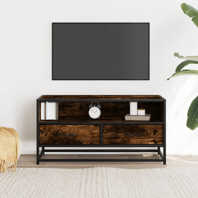 TV-taso savutammi 80x34,5x40 cm tekninen puu ja metalli