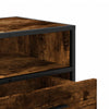 TV-taso savutammi 80x34,5x40 cm tekninen puu ja metalli