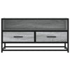 TV-taso harmaa Sonoma 80x34,5x40 cm tekninen puu ja metalli