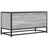 TV-taso harmaa Sonoma 80x34,5x40 cm tekninen puu ja metalli
