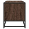 TV-taso ruskea tammi 80x34,5x40 cm tekninen puu ja metalli