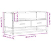 TV-taso ruskea tammi 80x34,5x40 cm tekninen puu ja metalli