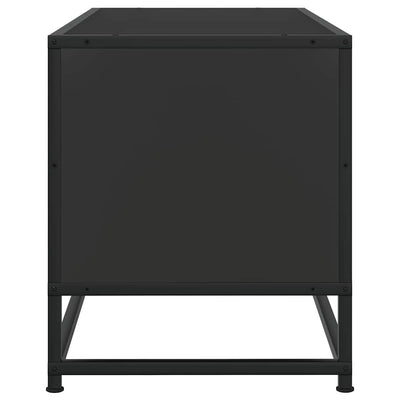 TV-kaappi musta 100x34,5x40 cm suunniteltu puu ja metalli