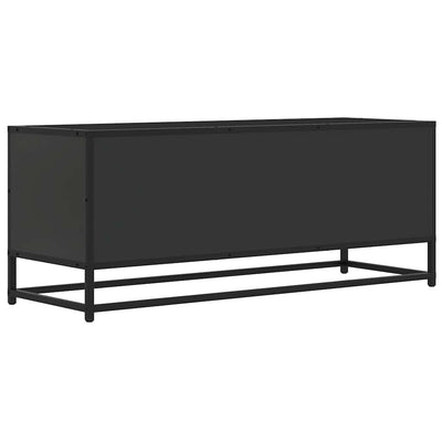TV-kaappi musta 100x34,5x40 cm suunniteltu puu ja metalli