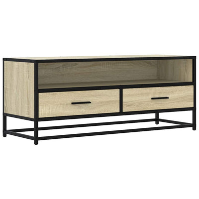 TV-taso Sonoma-tammi 100x34,5x40 cm tekninen puu ja metalli
