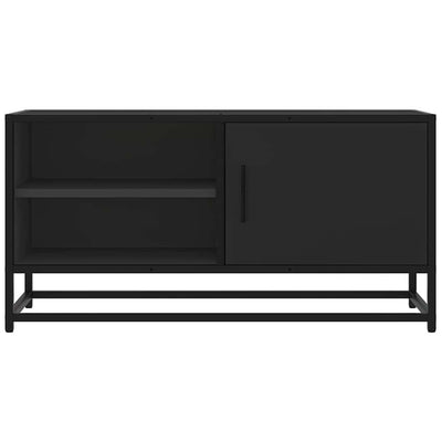 TV-kaappi Musta 80x34,5x40 cm suunniteltu puu ja metalli